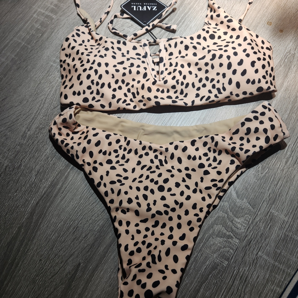 ZAFUL Leopard Print Bikini Set